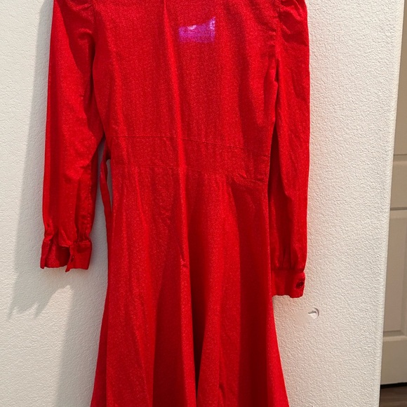 Vintage orange Wrap Dress - Picture 3 of 8